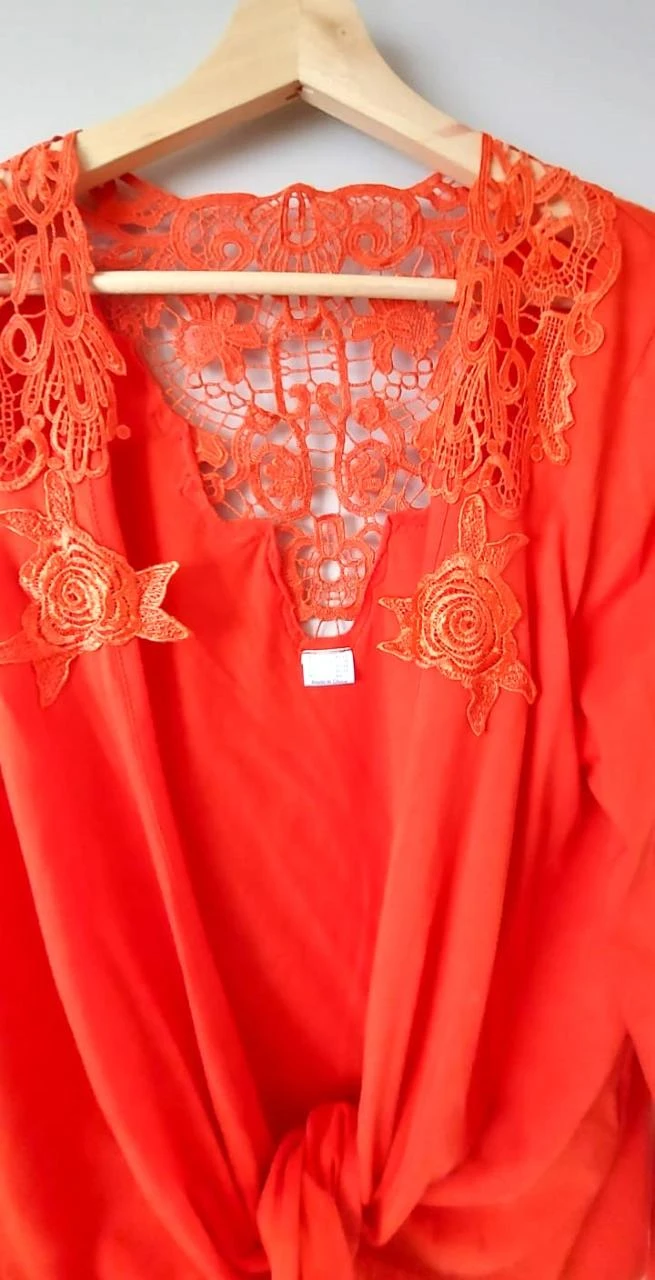 Vestido Bonprix com renda e detalhe de laço, tamanho 40/42 – photo 2